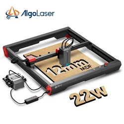 Algolaser 22W Cut Laser Engraver CNC Laser Cutter Metal Colorizing DIY Cutting For Wood Acrylic Leather Glass MDF Business Tool