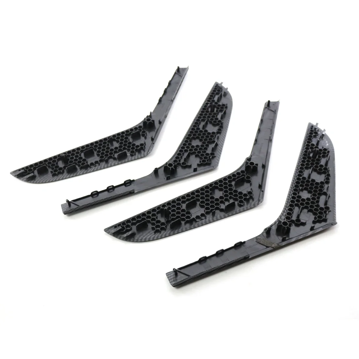 4Pcs/set Carbon Look Car Interior Door Armrest Handle Strips Cover For VW Volkswagen GOLF 6 Mk6 2009-2013 5K4868039A 5K4868040A