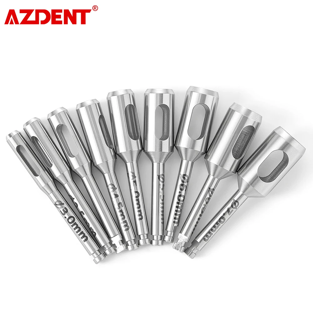 

1pc AZDENT Dental Gingival Ring Cut Post Stainless Steel Implant Tissue Punch Dentistry Surgical Tools
