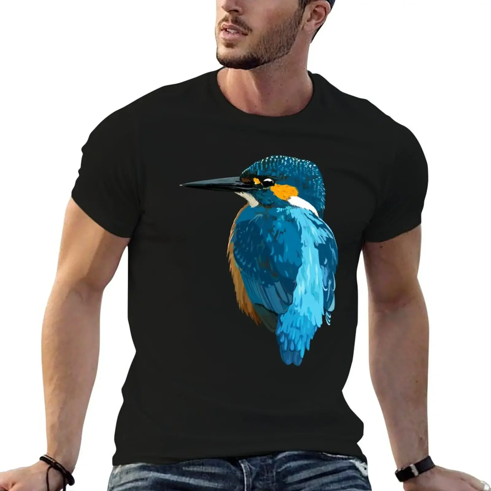 Kingfisher T-Shirt oversized graphic tee cute tops Men's t-shirts