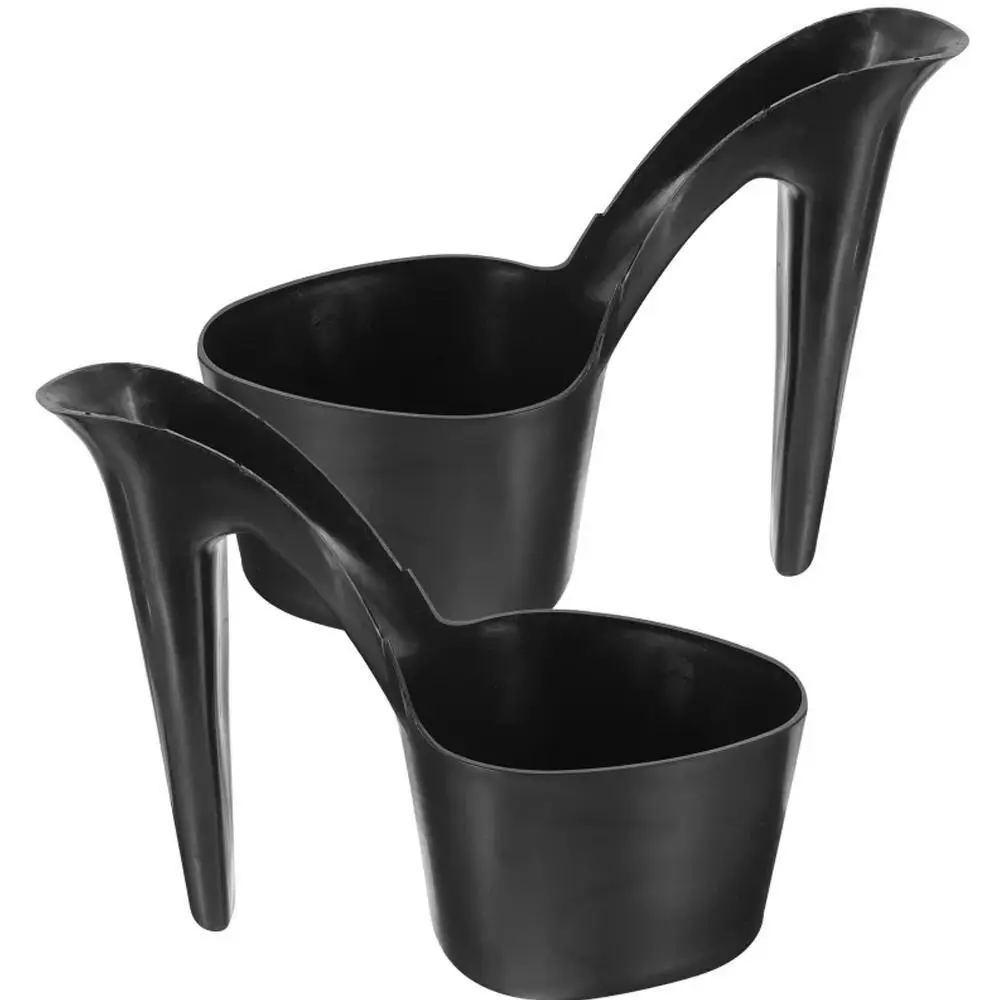 Creative Shoe Shape Flower Pot Plastic Garden Bonsai Planting Pots High Heel Shaped Gardening Pots