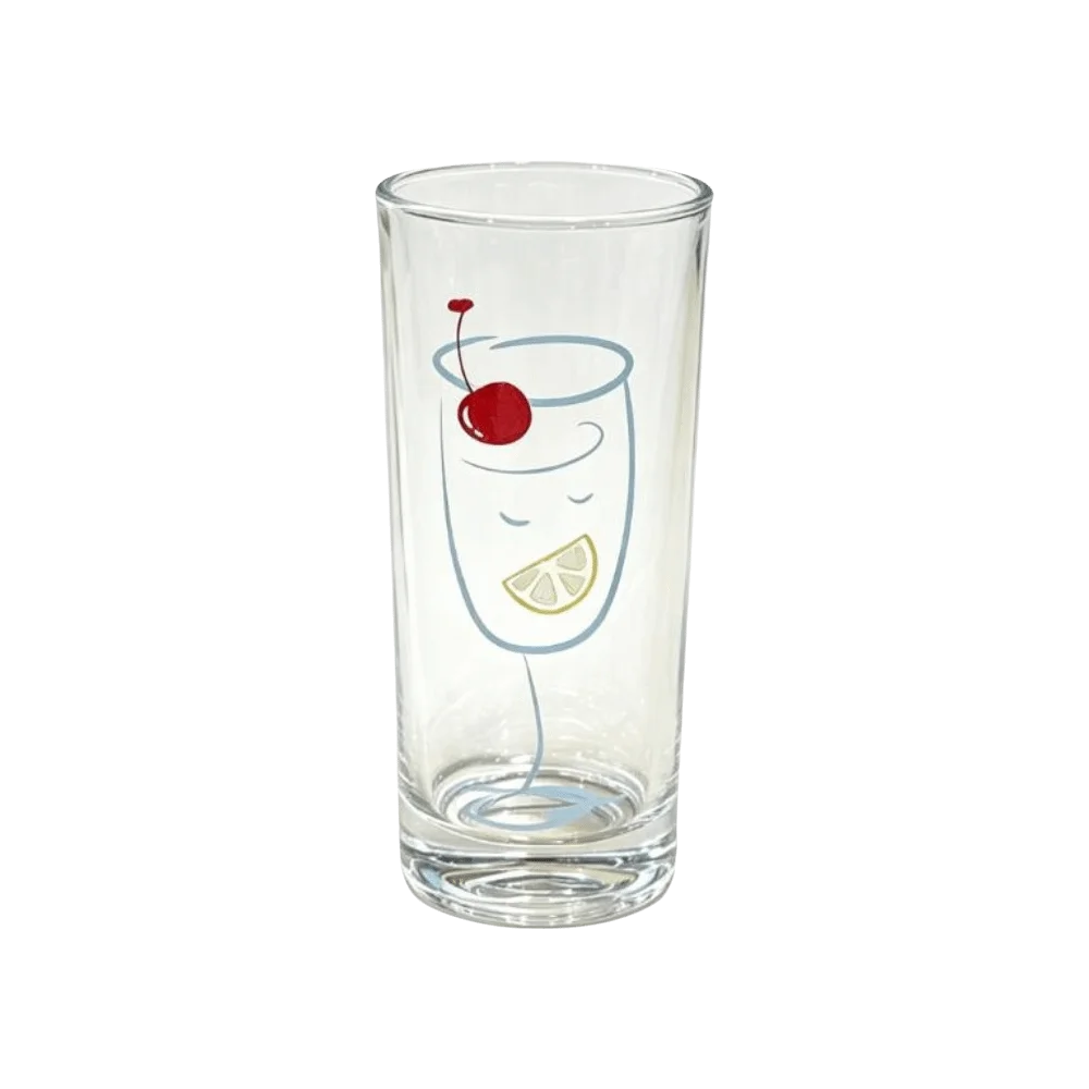 Cute Transparent Clear Glass Cup Cherry Star Juice Cup 300ML Ins Simple Iced Coffee Mug Drink Water
