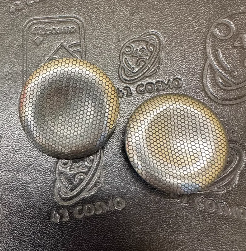 Used EDC Steel 28mm button spinner fidget decompression toy