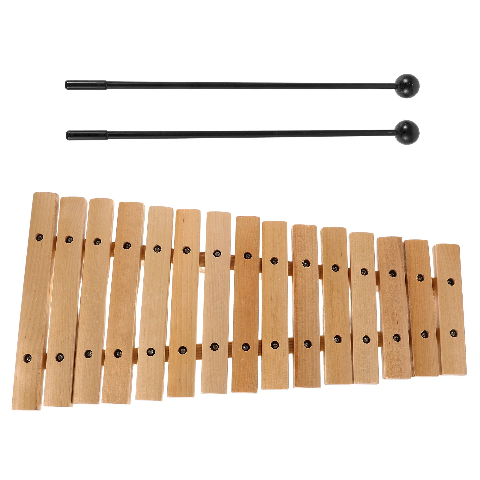 15-Note Wooden Xylophone Montessori Instrument for Educational Sensory Development and Musical Learning and Rhythm