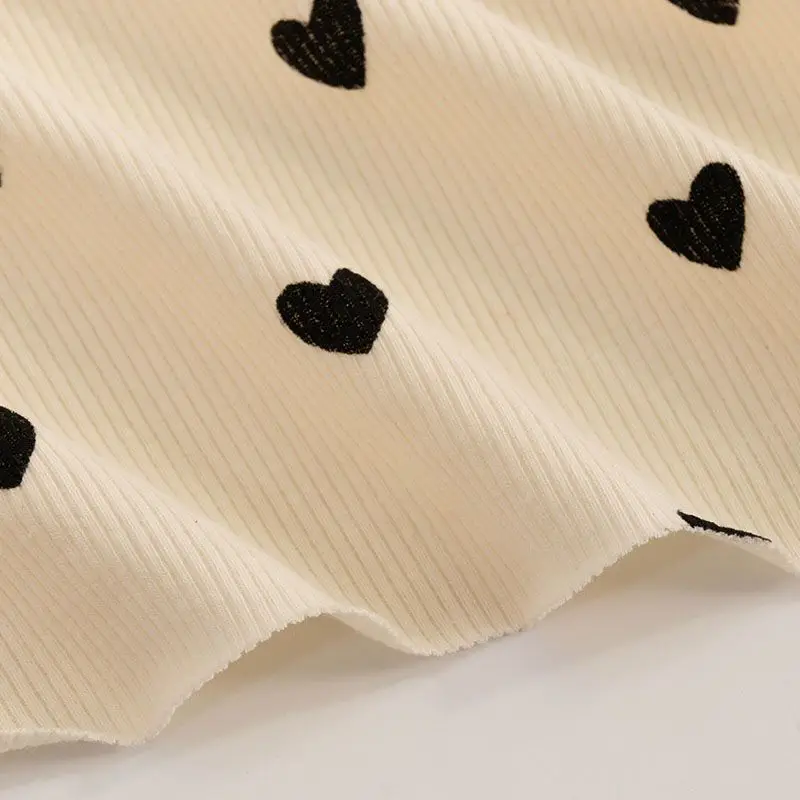 Heart Printed Fabric Handmade DIY Clothing Materials Needlework Sewing Apparel Accessories Design Abrasion-resistant Fabrics New