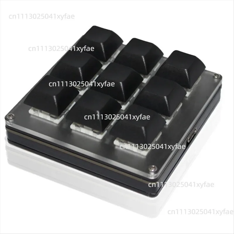9-Key Wireless Keyboard 2.4G USB Bluetooth Tri-Mode, Hot-Swappable Customizable Keypad
