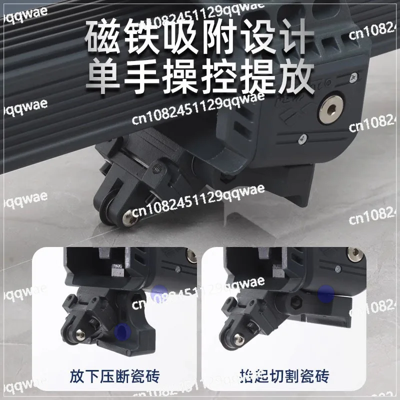 Convenient aluminum alloy square track push knife special large rock slab cutting high precision manual tile push knife