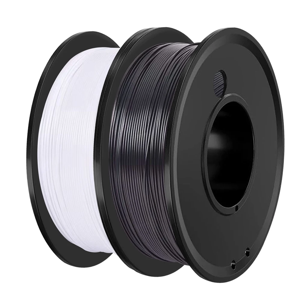 PETG 200G 3D-Drucker-Filament, Schwarz und Weiß, 1,75 mm, hochwertiges FDM-Druckmaterial, einfarbig, für 3D-Druck – Detail 7