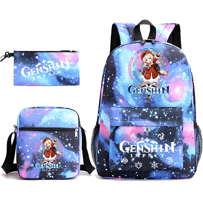 2022 Backpack Women Men Teen Schoolbag Travel Genshin Impact Backpack