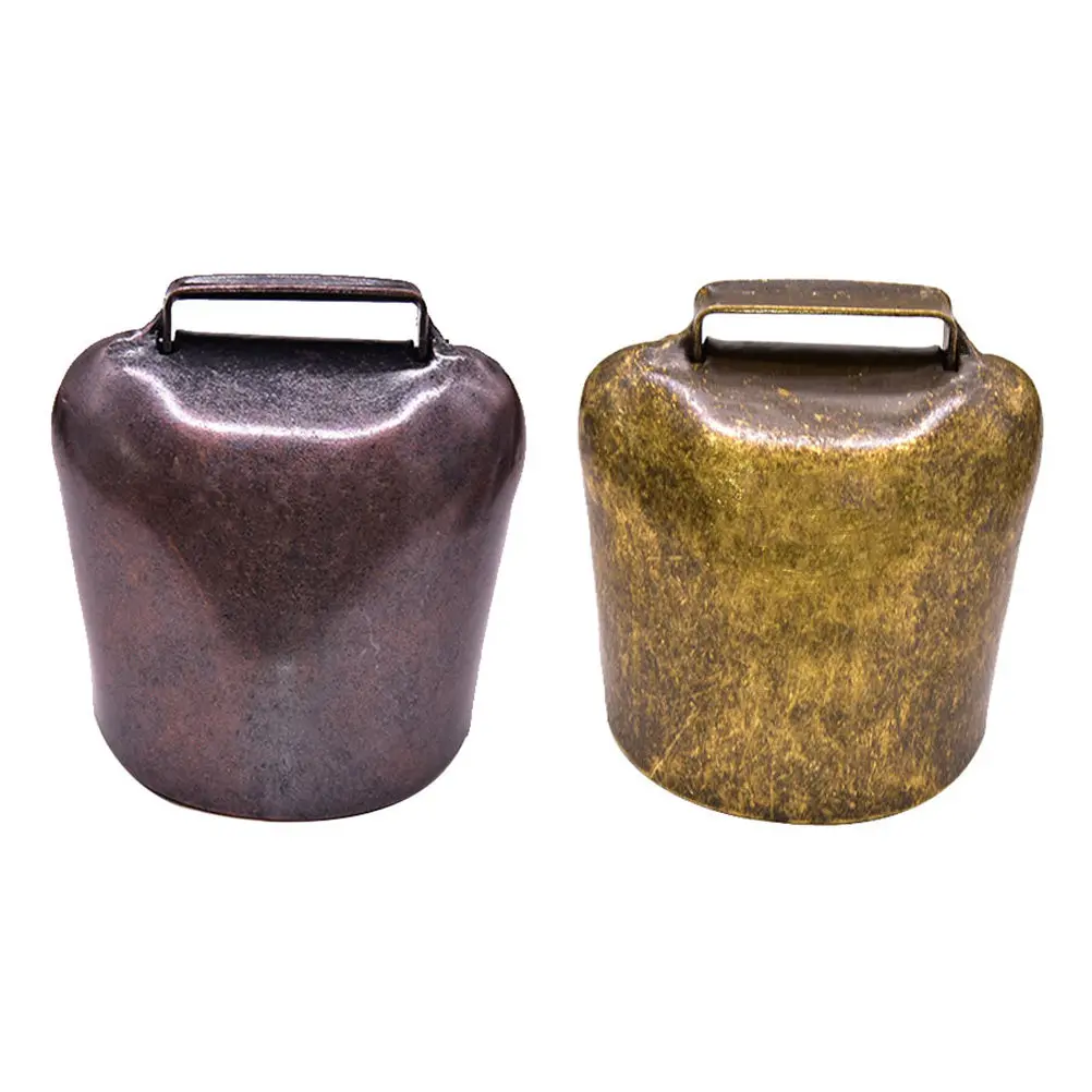 2Pcs Cattle Durable Iron Farming Accessories Anti lost Anti Lost Bells Grazing Supplies Long Distance Cattle Bell Sound