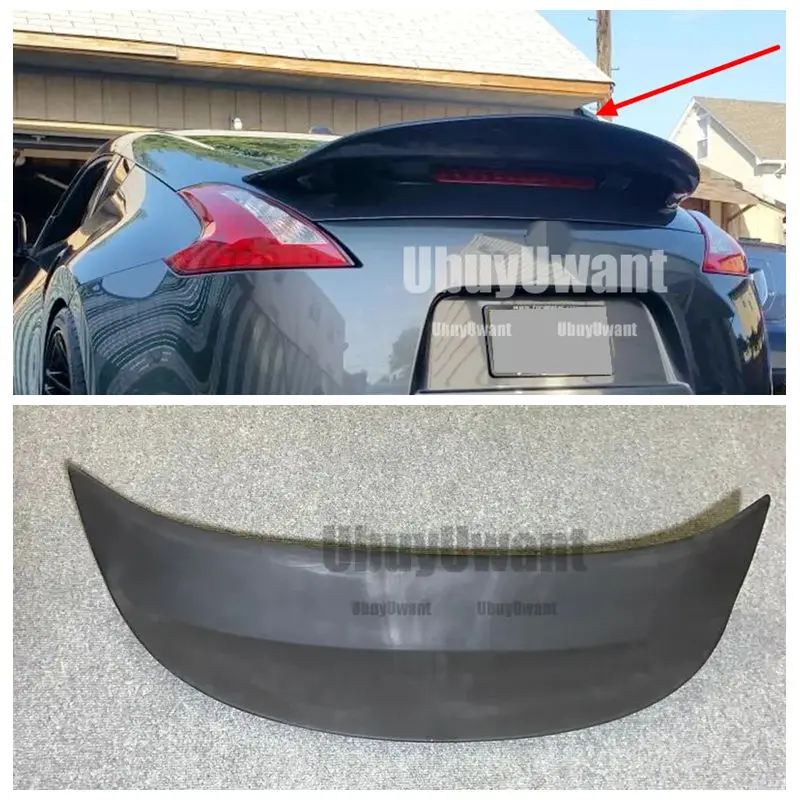 

For Nissan 370Z Z34 AJT3 styl 2009-2015 High quality top Carbon Fiber Rear Roof Spoiler Wing Trunk Lip Boot Cover Car Styling