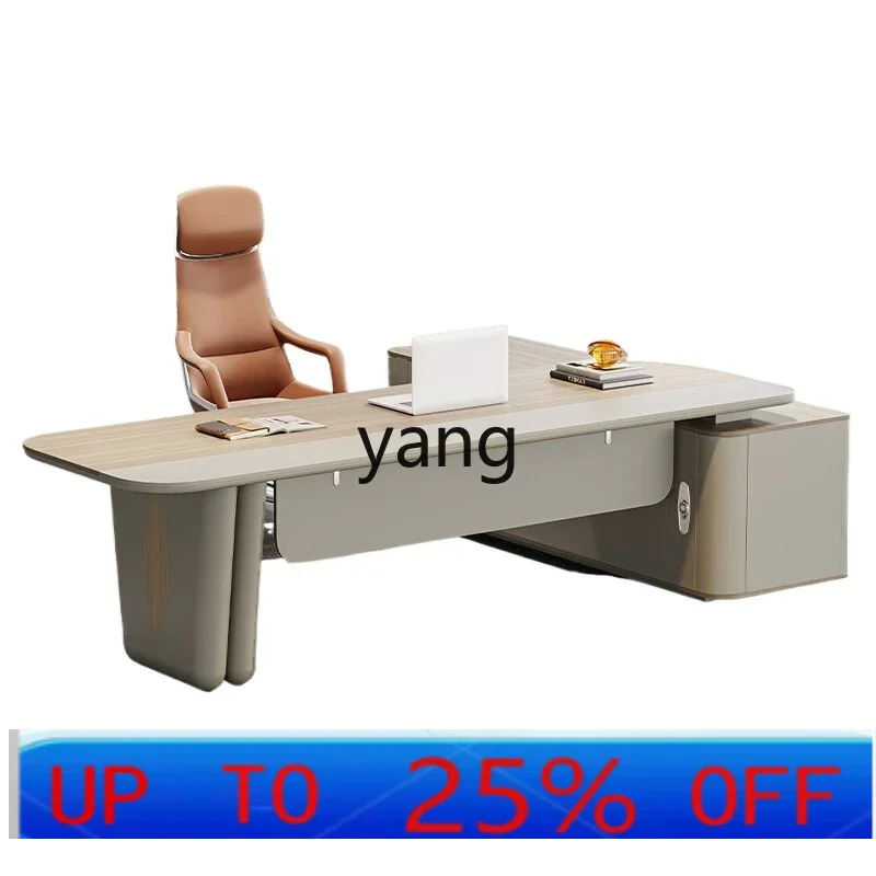 

LTT simple modern president office desk and chair combination high-end office furniture