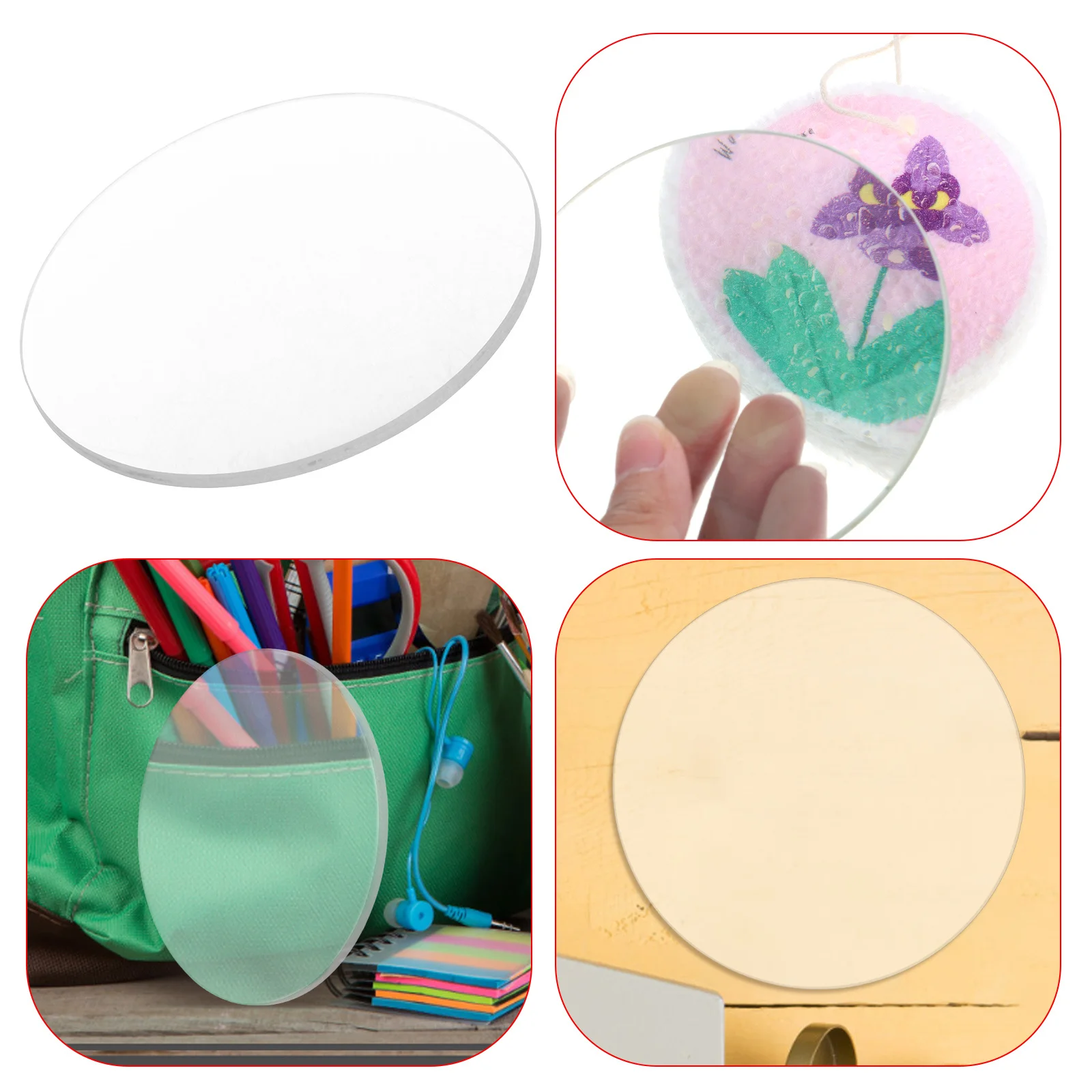 

High Quality 10Cm 300Mm Focal Length Double Convex Glass Lens Easy to Clean Beveled Edges Optical Lenses Glass Lens