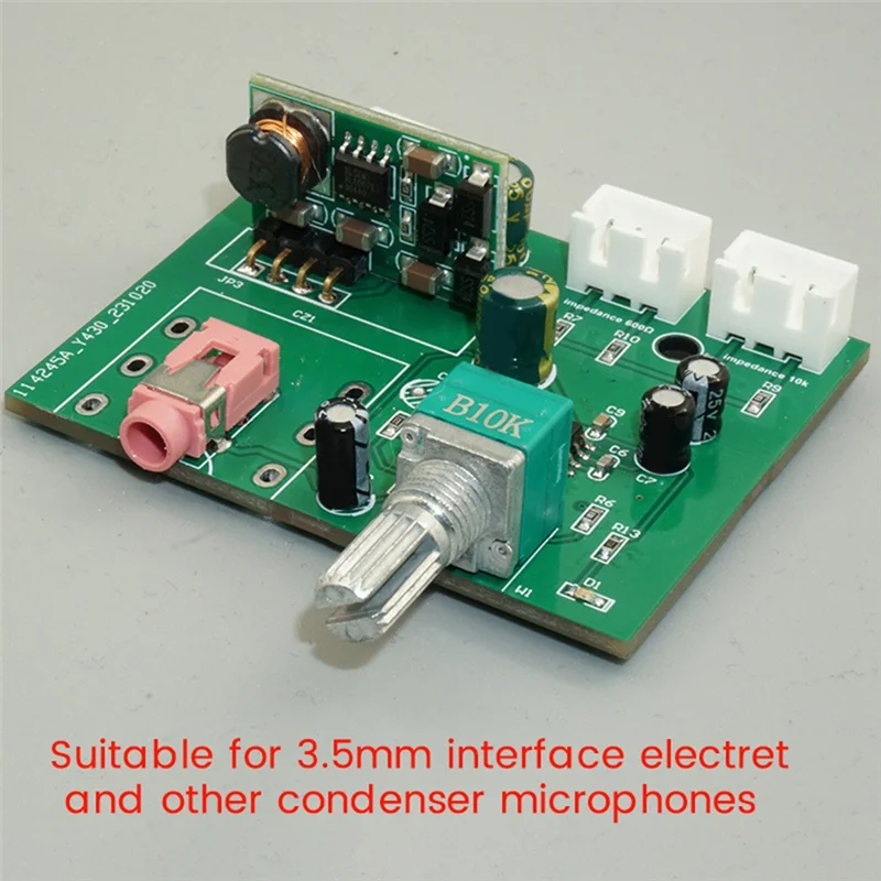 Module amplificateur de Microphone B27B, condensateur de Microphone dynamique, Module de Circuit d'amplification de petit Signal, Interfac 3.5Mm