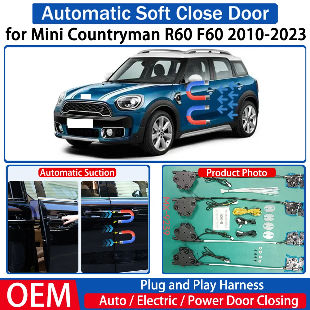 

for Mini Countryman R60 F60 2010-2023 Car Automatic Soft Close Door Electric Suction Kit Auto Power Closing System Plug＆play