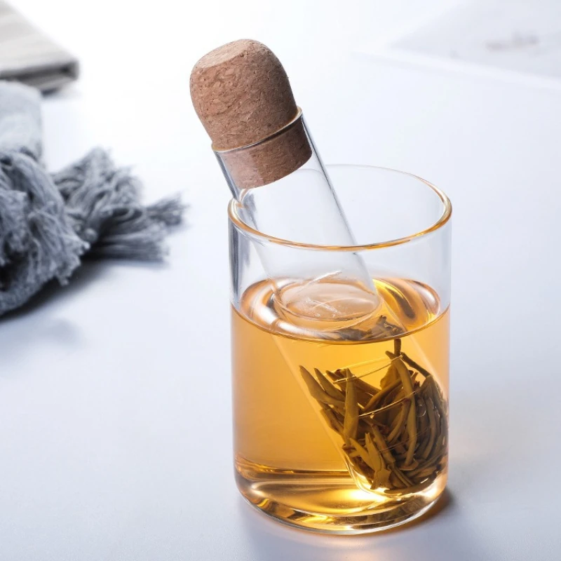 Creative New Teapot Borosilicate Glass Tea Filter Tea Leak Tea Set Tea Transparent Accessories Tea Glass Test Tube