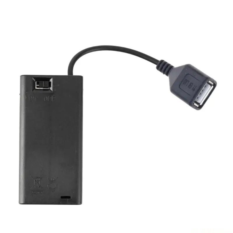 E56B AA Battery Box 2/3/4/6/8 Slot AA Battery Storage Case with Cover Switches