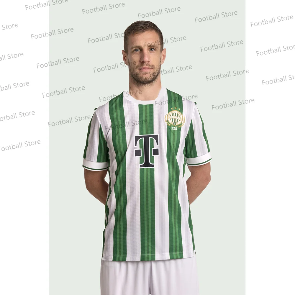 Summer Men Short-Sleeved Jersey Hungary T-shirt  Football Jersey 125th Anniversary Jersey T-shirt  Ferencváros Kit Kid Jersey