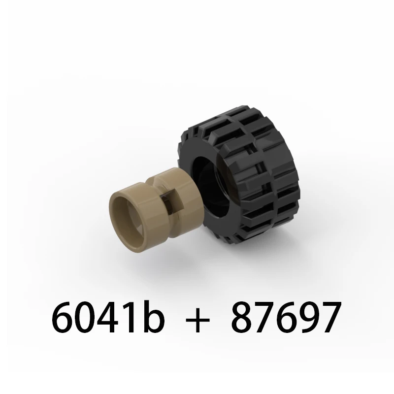 10pcs MOC compatible 6014b 87697 building block parts 11x12mm wheel hub skin matching DIY technology parts