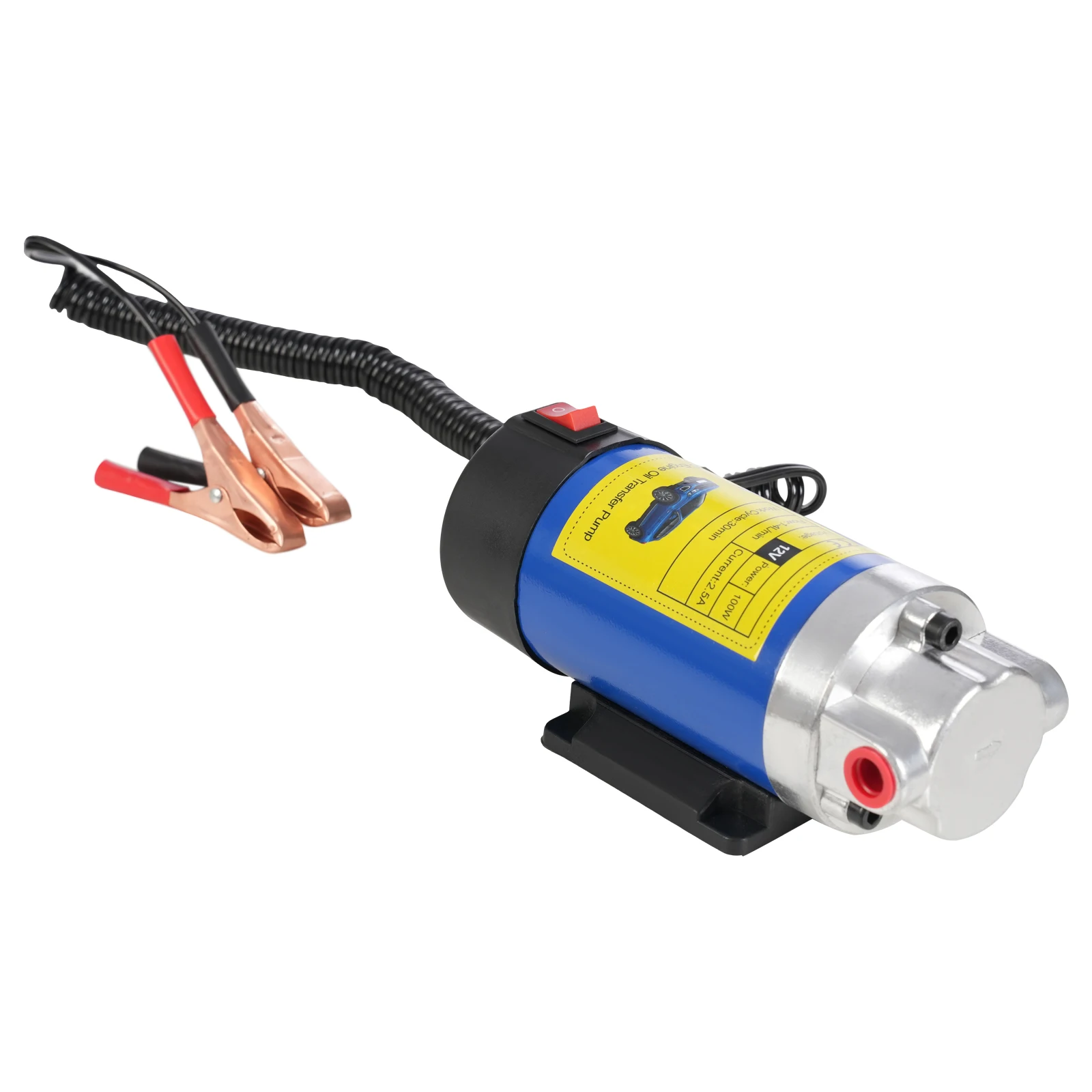 12V DC Motoröl-Transferpumpe, 100W Ölabsaugpumpe, Gusseisen-Ölwechselpumpe Motorradwerkzeug, 1-4 L/0,22-0,88 Gal/min – Detail 10
