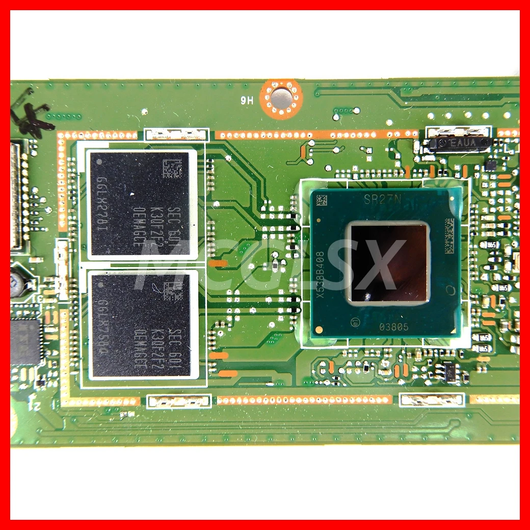 Imagem -02 - Motherboard para Asus Transformer Book T100h T100ha T100hn Mainboard com Cpu Z8500 2g 4g Ram 32g 64g Ssd T100han