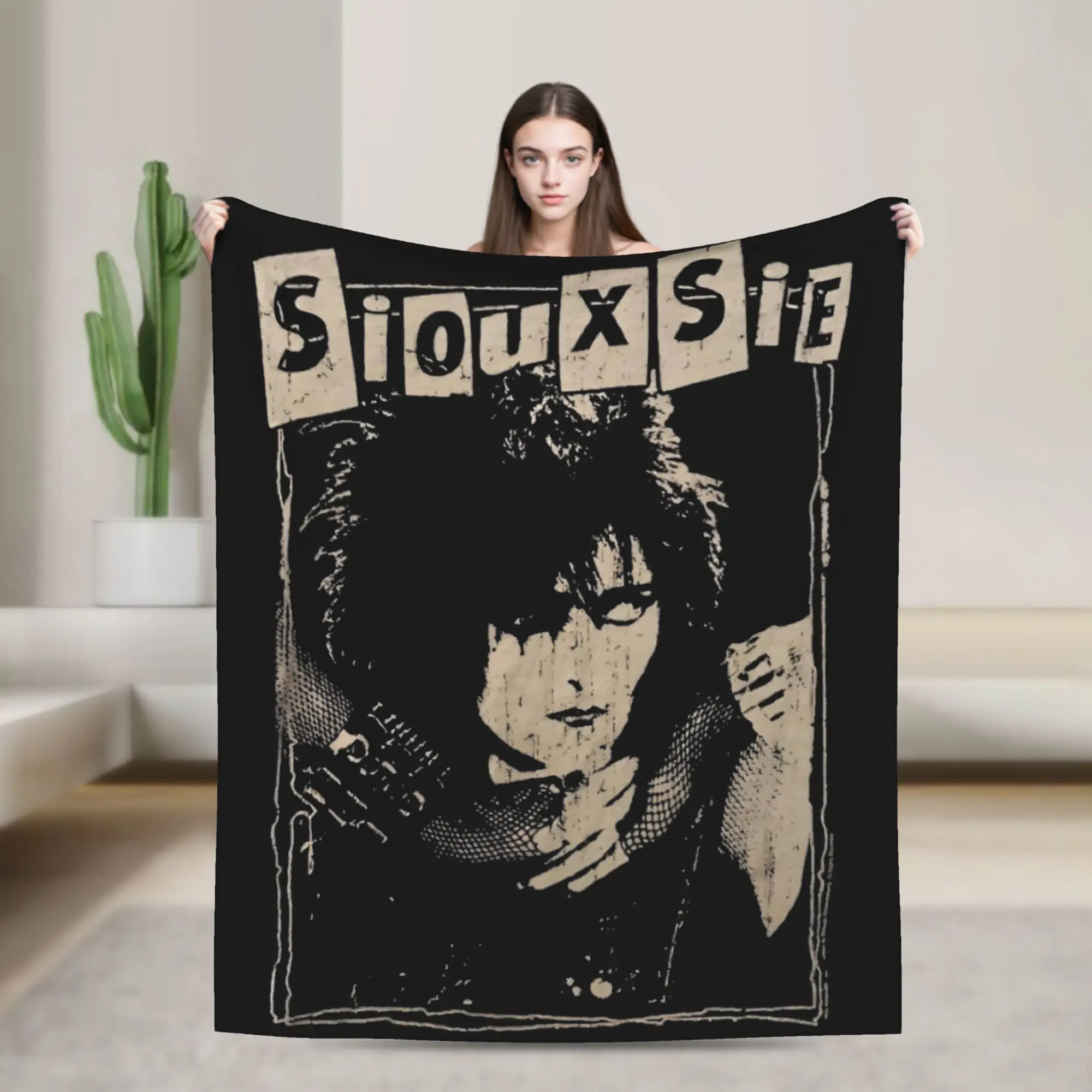 Siouxsie Sioux Susan Janet Ballion Blankets Fleece Spring Autumn Siouxsie and the Banshees Throw Blankets for Bed Bedding Throws