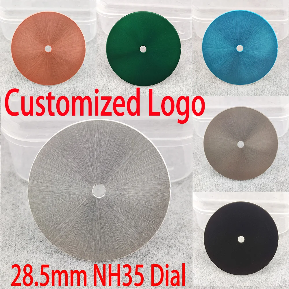 28.5mm Watch Dial NH35 Dial NH36 Dial Blank Dial Watch Accessories Suitable For NH35/NH36 Movement Customized DIY Logo