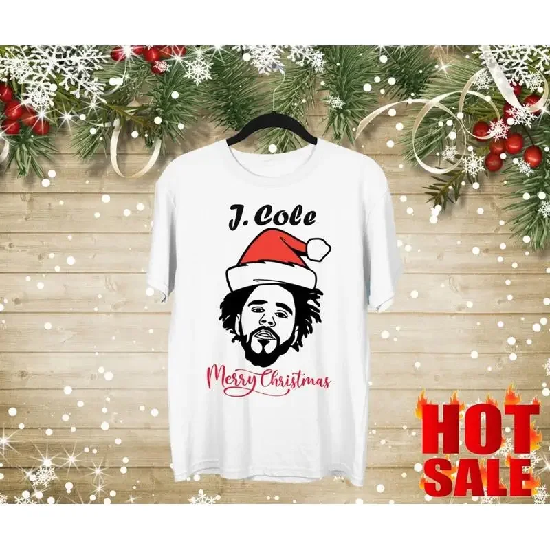 J Cole Cotton Merry Christmas All Size White T Shirt Kn183