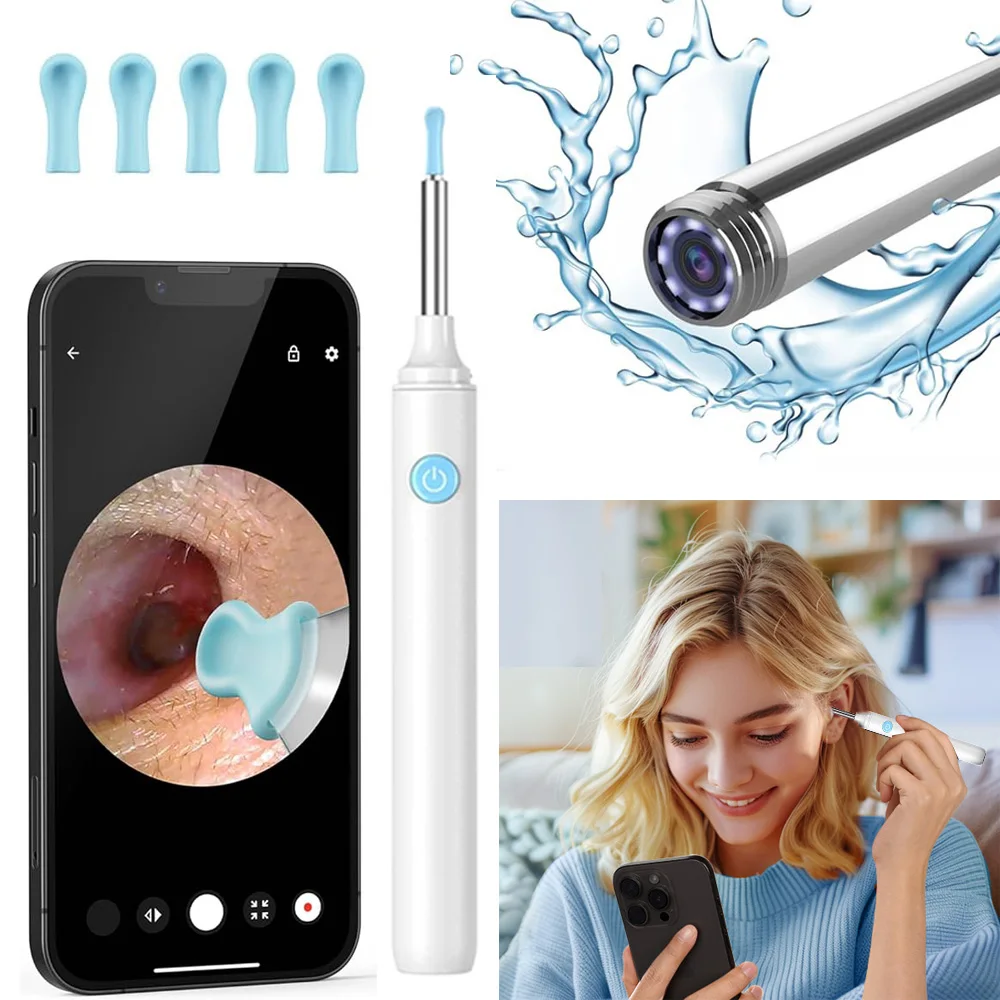 

Очиститель ушей, водонепроницаемые визуальные ушные палочки, отоскоп HD, эндоскоп, инструмент для удаления воска, мини-камера Mijia, личный уход за здоровьем