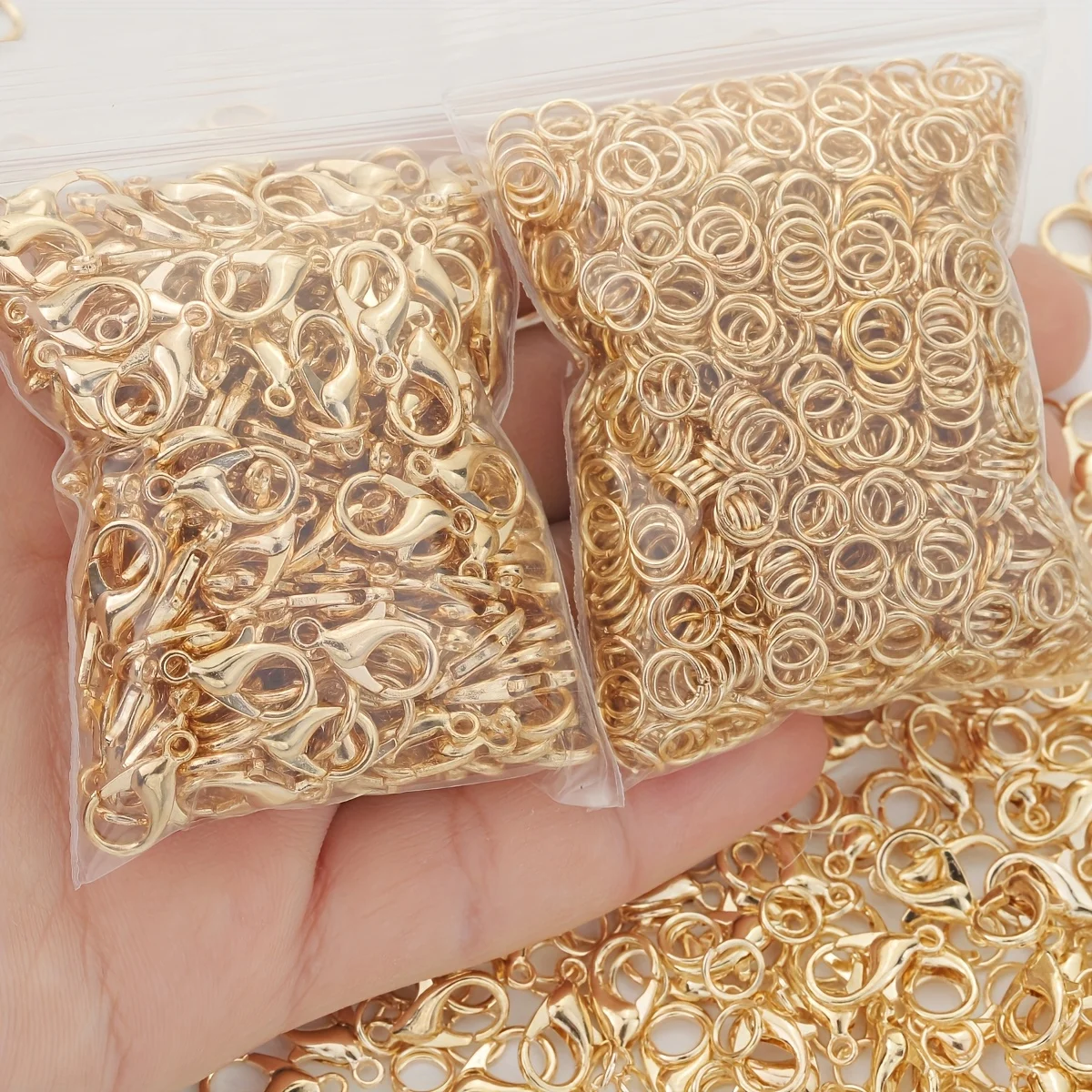 50/100 قطعة 12*8/5 مللي متر KC سبائك الذهب مشبك قفل حلقة مفتوحة مجموعة اليدوية DIY بها بنفسك صنع المجوهرات مطرز المفاتيح اكسسوارات