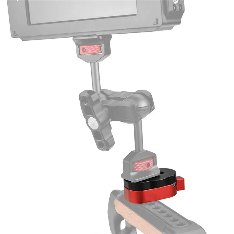 B92B Monitor Quick Release Plate with 1/4 & 3/8 Inch Screws, M3 Locating Pin, Aluminum Alloy for Camera LCD Monitor Magic LED