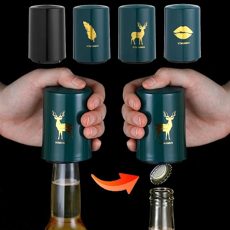 Creative Magnetic Automatic Beer Bottle Effortless ofTraceless Opening Kitchen stainless steel bottle opener Tools Portable Bar