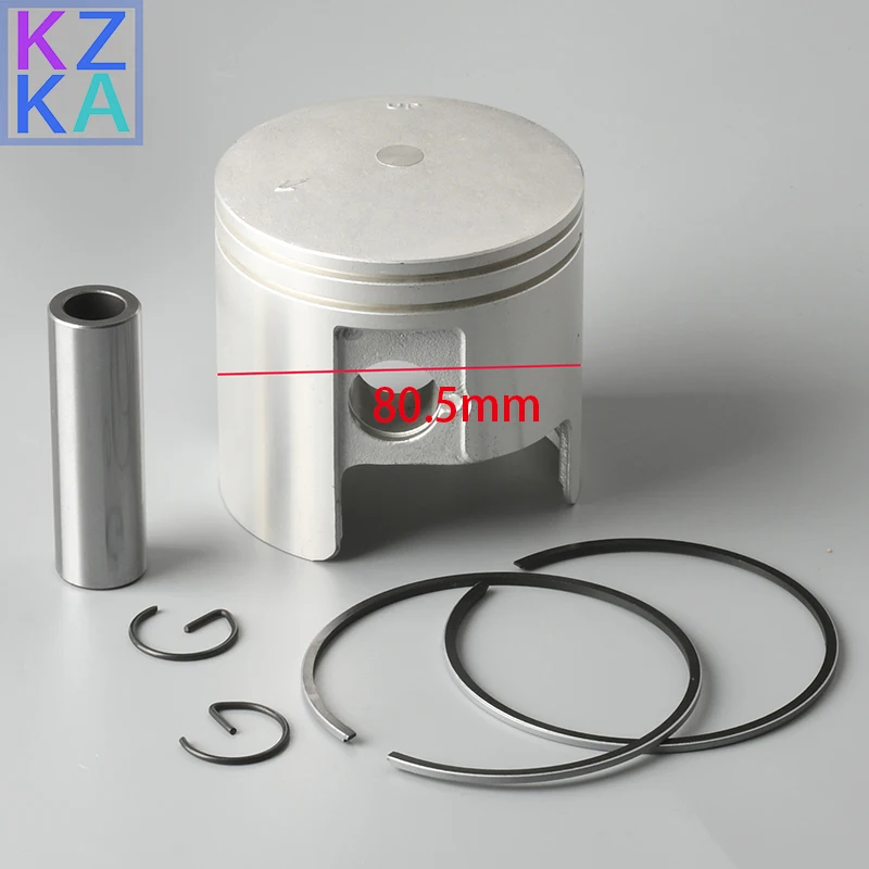 66T-11636-00 Piston (0.50Mm O/s) for Yamaha Outboard Motor 2-stroke E40/40X +0.5MM 66T-11636-01 66T-11636 Diameter:80.5mm