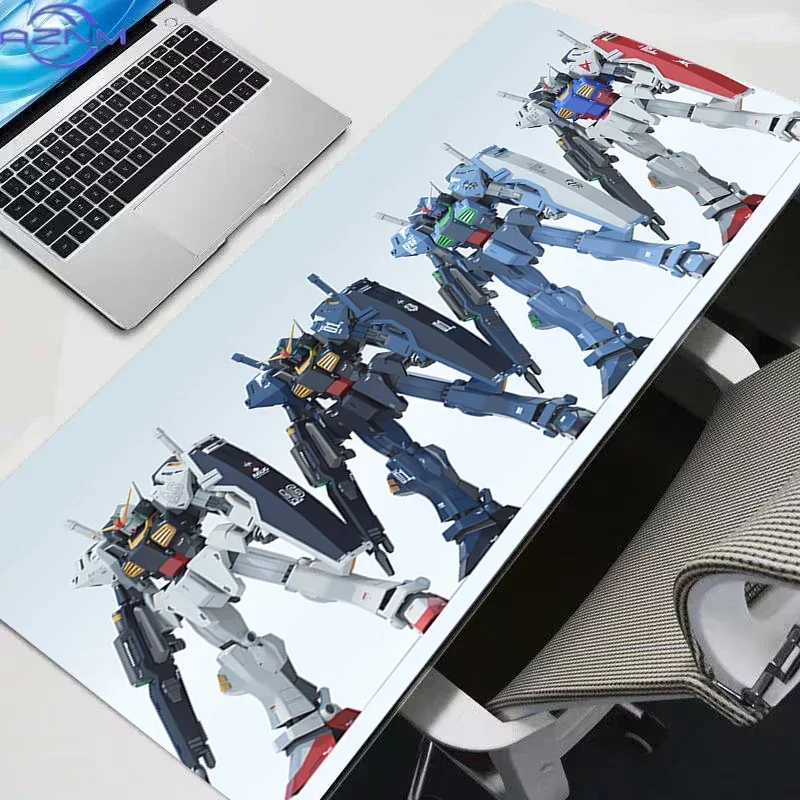 Anime Mecha Space Fleet Combat Scene Mouse Pad, Rubber Non Slip Desk Mat, Smooth Gaming Keyboard Pad for PC Game Work and Room D
