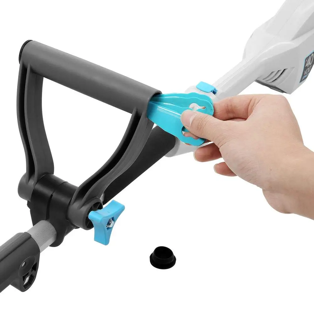 Cordless Lightweight Grass Trimmer Kit & Edger Weed Alu Foldable Shaft Garden 40V Li-Ion Battery 70min Working Time 9000rpm