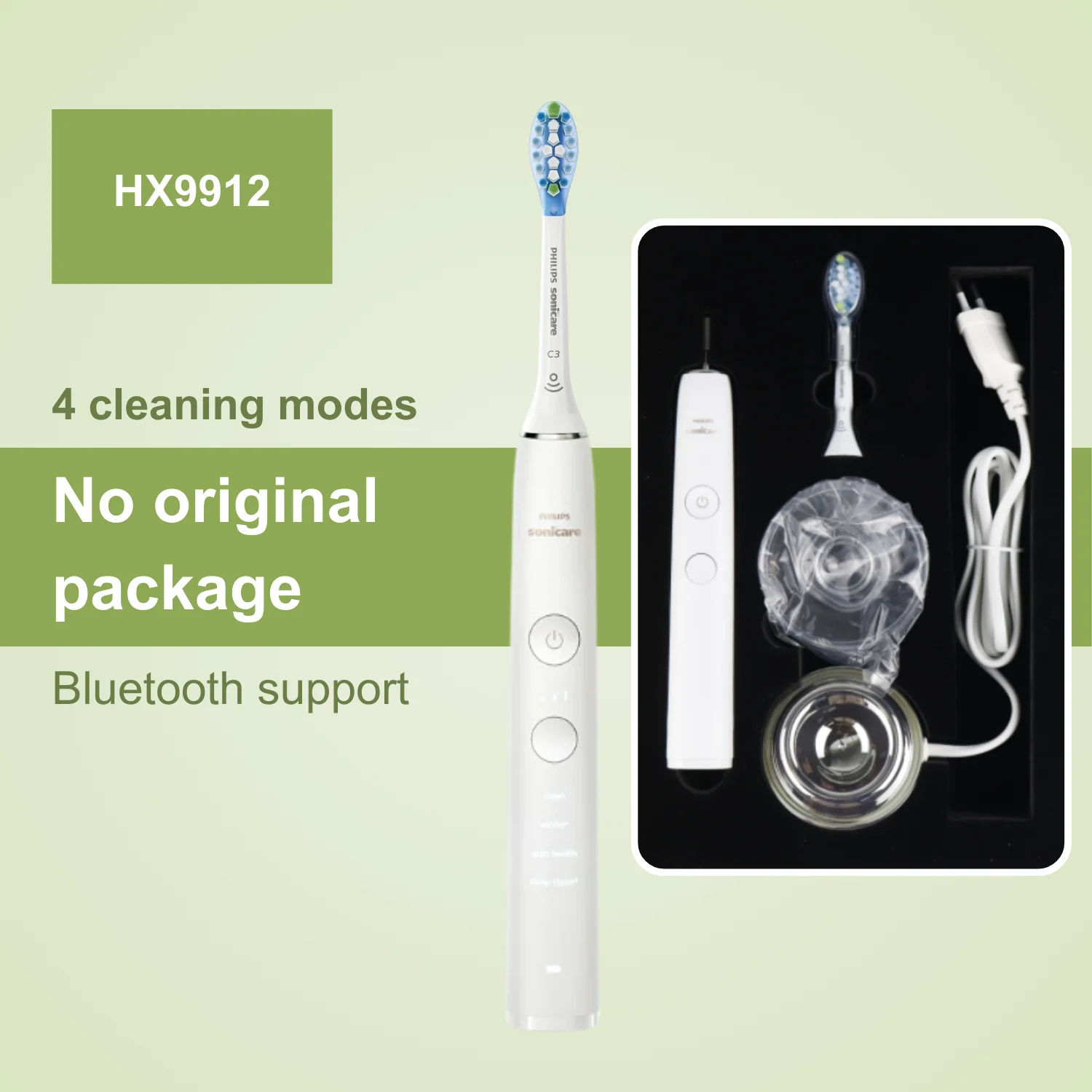 

Philips Electric Toothbrush Sonicare DiamondClean Smart HX9912, No Original Box