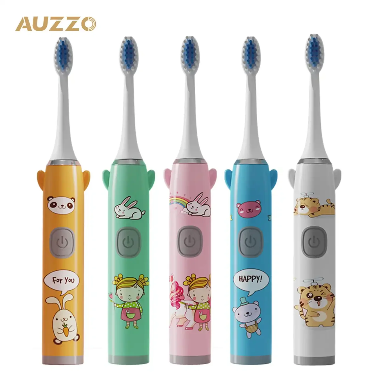 

Ultrasonic Fashion Smart Sonic Kids Children's Electric Toothbrush With 6 Brush Heads 5 Modes