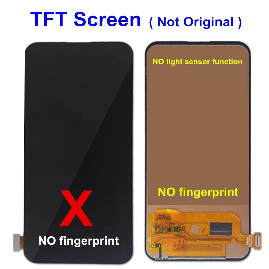 LCD For Vivo V17 Pro 1909 PD1931F EX 1910 LCD Display Touch Screen Digitizer Assembly Replacement with Tempered Film Glue Tools