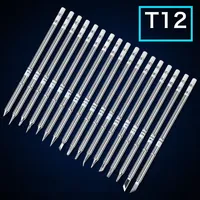 Newest T12 Electric Soldering Iron Tips T12-K B2 BC1 BC2 BC3 BL ILS JL02 D24 DL32 KF For Hakko fx951 DIY Soldering Station Kits