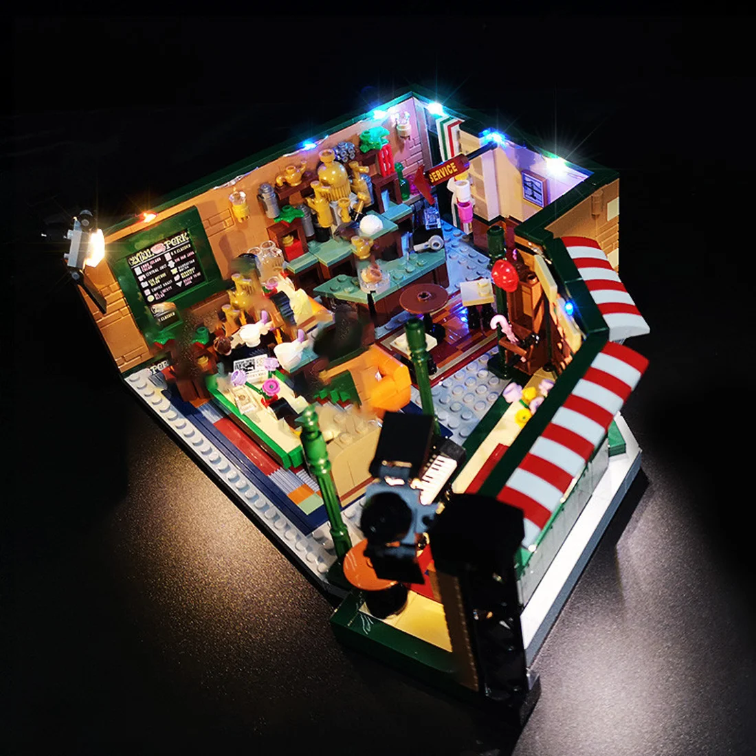 LYBMTWF LED Light For 21319 Central Perk Lamp Building Blocks Bricks (Not Include Block Model)