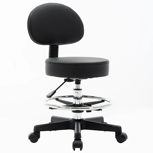 Yige 360 Adjustment Revolve Chair Beauty Height Medical Clinic Classic Style Tattoo Salon Barber Shop Stool Chair With Wheels