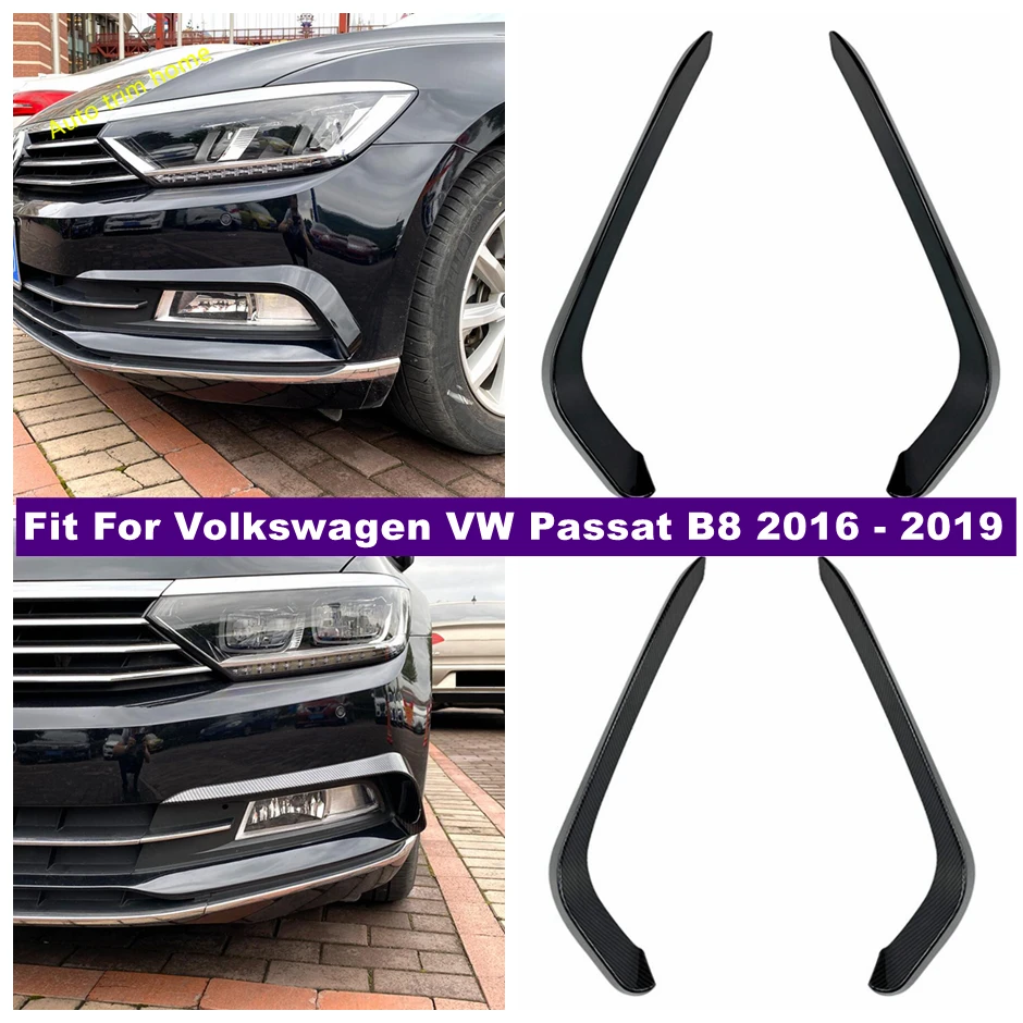 

Front Head Bumper Lights Lamps Eyelid Eyebrow Cover Trim Fit For Volkswagen VW Passat B8 2016 - 2019 Exterior Car Accessories