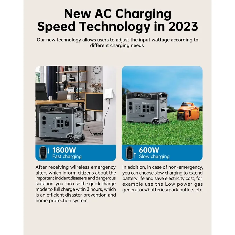 Oukitel P5000 ProE محطة طاقة محمولة 4000 وات 5120 وات الذروة 8000 وات LiFePO4 بطارية خارجية للتخييم المنزلي باور بانك متنقل #6