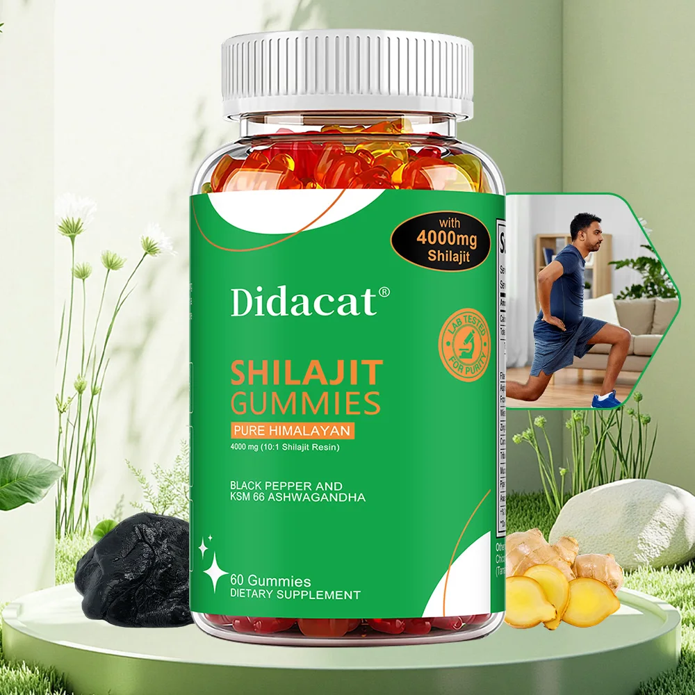 

Shilajit Gummies - Brain, Focus, Memory and Immune Health, Increases Energy and Vitality and Endurance, Non-GMO