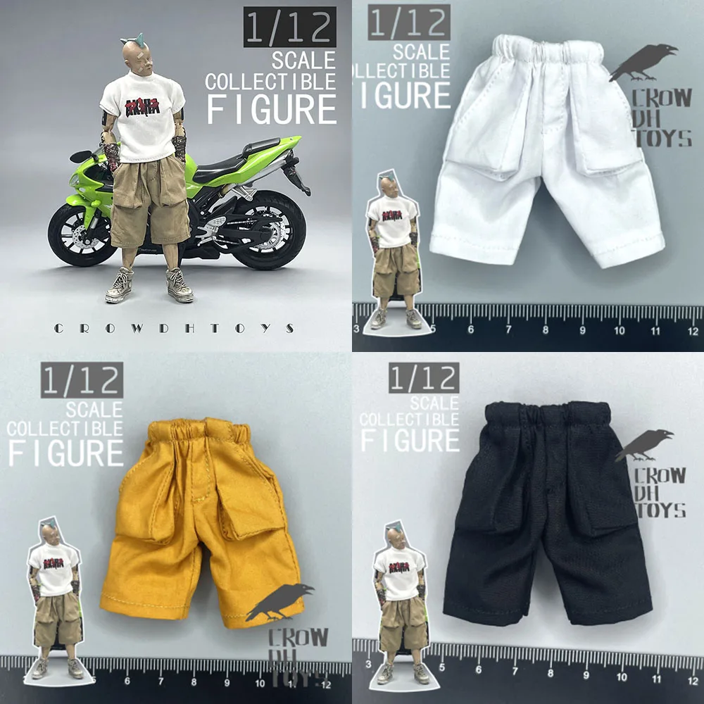 1/12 ذكر الجندي السراويل الاتجاه البضائع غير رسمية متعددة جيب طول الركبة السراويل الرياضية ملحق ل 6 "عمل الشكل الجسم نموذج #3