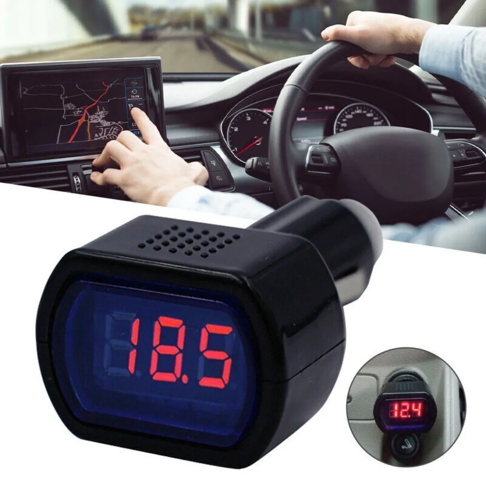 New Voltage Gauge Meter Monitor Car Cigarette Lighter Volt Voltage Battery Voltage Car Voltage Meter