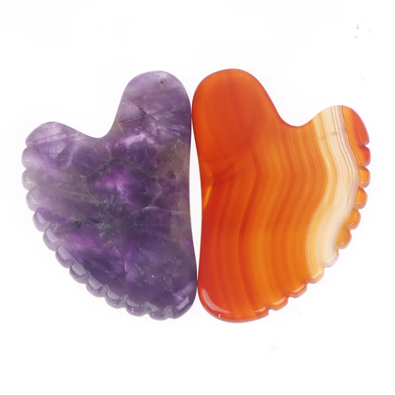 Face Massager Gua Sha Scraper Natural Jade Stone Skin Care Massager For Body Facial Neck Back Beauty Health Eye SPA