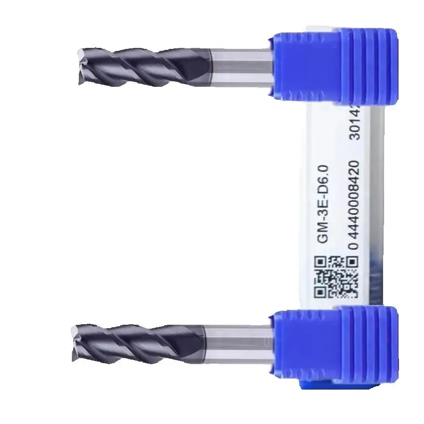 

GM-3E-D2.5S ZCC.CT GM-3E 3 blade straight shank flat end milling cutter Φ2.5*4*8*50 3T end mills 3 Flute 3F Flat End Mills