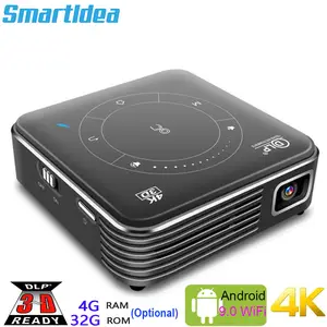 DLP P11 Android 9.0 Support 4K Mini Projector 3D HD Portable Micro WIFI  Bluetooth DLP Mobile LED Projector video proyector - AliExpress 44