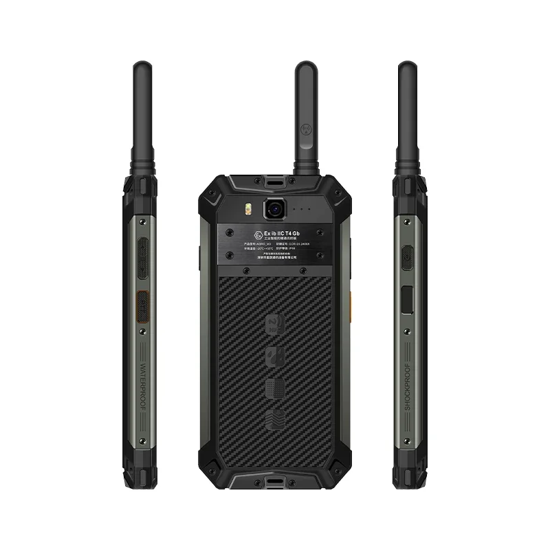 アテックスIB ExウォーキートーキーフォンAoro M3 5.65インチ1080*3160 VHF＆UHF 4W GSMウォーキートーキーフォンIP68ウォーキートーキー頑丈なフォン